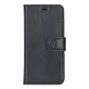 Samsung Galaxy S24 Uyumlu, Deri Cüzdanlı Kılıf, Parlak Siyah