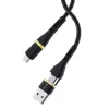 Wiwu ED-106 2 in 1 USB A- Type-C to Type-C Elite Data Kablo
