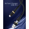 Wiwu ED-106 2 in 1 USB A- Type-C to Type-C Elite Data Kablo