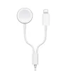 Wiwu M10 2 in 1 Wireless ve Lightning PD Şarj Kablosu