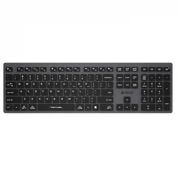 A4 Tech Fstyler FBX50C Gri Bluetooth+2.4G Nano Fn Şarjlı Multimedya Klavye