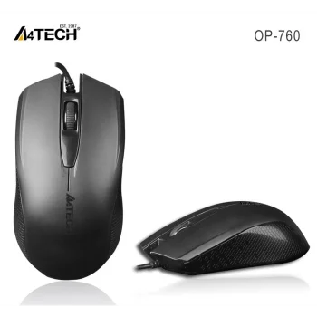 A4 Tech Op-760 Usb Siyah V-Track 1000 Dpı Mouse