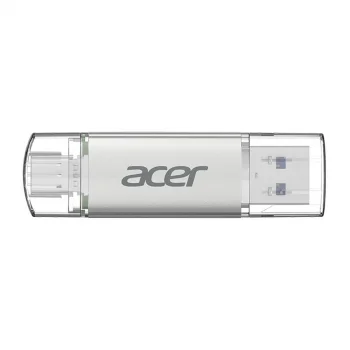 Acer 128GB USB 3.2 UT300-128GB USB-A+USB-C Çift Taraflı Metal Flash Bellek