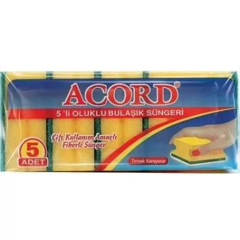 Acord Bulaşık Süngeri 5 Li x 36 Adet