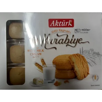 Aktürk Kurabiye Sütlü Kaymaklı 400 Gram