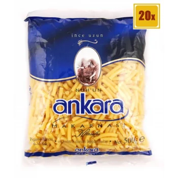 Ankara Makarna İnce Uzun 500 Gram x 20 Adet