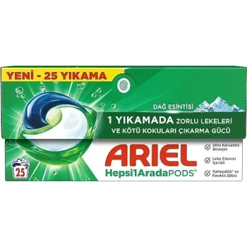 Ariel Yıkama Kapsü Lü Dağ Esinti 25 Li