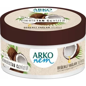 Arko Krem Nem Değerli Yağ Hindistan Cevizi 250Ml x 4 Adet