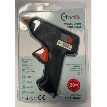 Bafix Mum Silikon Tabancası Siyah 20W