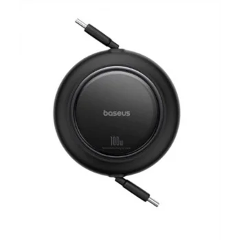Baseus P10364500113-00  Free2 Pull Mini Kablolu USB-C 100W Şarj Kablosu Siyah