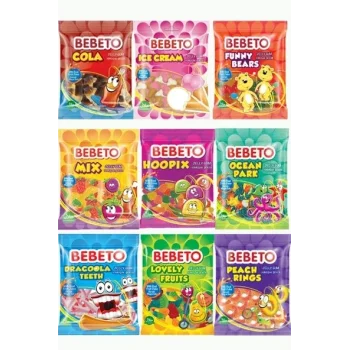 Bebeto Mix Yumuşak Şeker 18 Gram x 36 Adet
