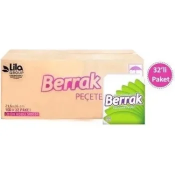 Berrak Peçete Tekli x 32 Paket