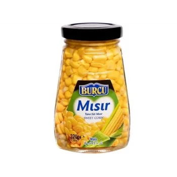 Burcu Haşlanmış Mısır 320 Gram Cam