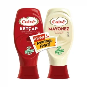 Calve Set Ketçap Acı+mayonez 1140 Gram