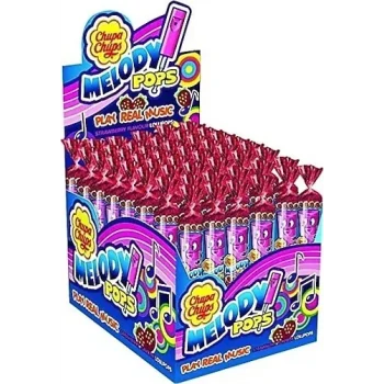 Chupa Chups Melodi Çilekli Şeker x 48 Adet