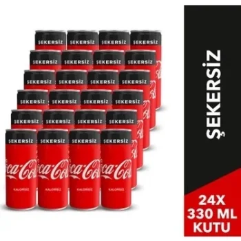 Coca Cola Şekersiz 330 Ml x 24 Adet