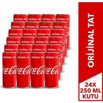 Coca Cola Teneke 250 Ml x 24 Adet