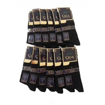 Çorap Çega Bambu Dikişsiz Uzun Çorap x 12 Adet