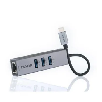 Dark DK-AC-U31X3GL USB3.1 Type-C - 3xUSB3.0HUB+ Gigabit Ethernet