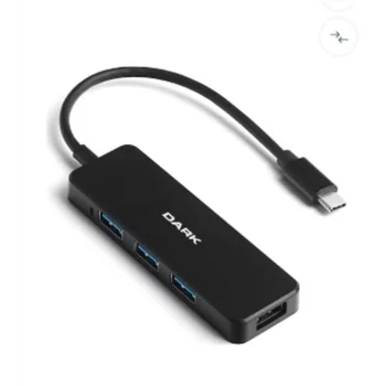 Dark USB31X41A Connect Master X5 USB3.1 Type-C to 4 Port USB-A 3.0 & 1X Type-C Charge
