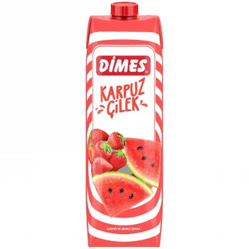 Dimes Nektar Karpuz Çilekli İçeecek 1 Litre x 12 Adet