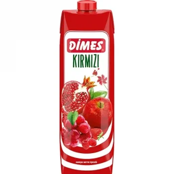 Dimes Nektar Kırmızı Meyveler 1 Litre x 12 Adet