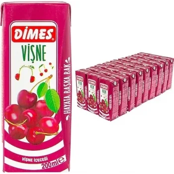 Dimes Nektar Vişne 200 Ml x 27 Adet