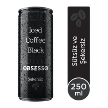 Dimes Obsesso Kahve Black Şekersiz 250 Ml x 12 Adet