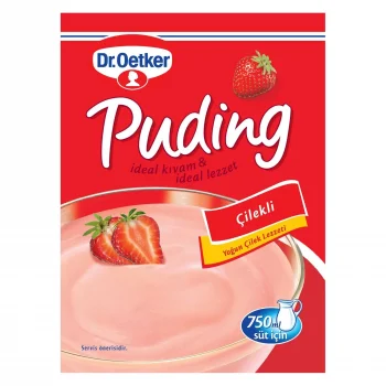 Dr Oetker Puding Çilekli 120 Gram