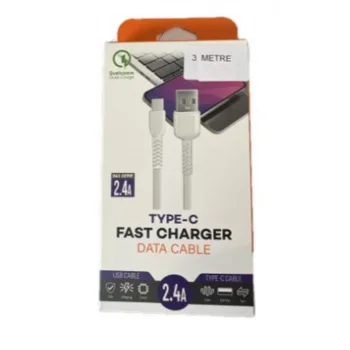 Elba MT-DT2MT 3  Metre Type-c Data Kablosu