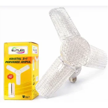 Elitled Kristal 3+1 Pervaneli Led Ampul