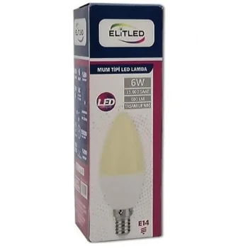 ELİTLED MUM BEYAZ AMPUL 6W