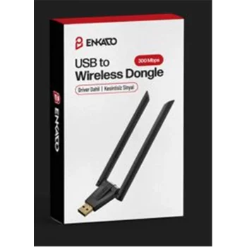 ENKADO EKD-UW91 USB TO 300 MBS ÇİFT ANTENLİ WIRELESS DONGLE