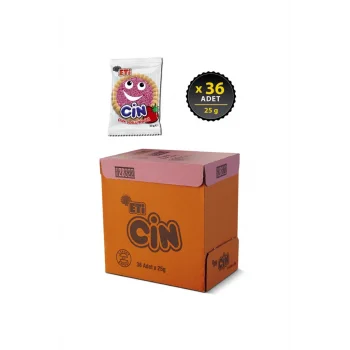 Eti Cin Tekli Çilekli 25 Gram x 36 Adet