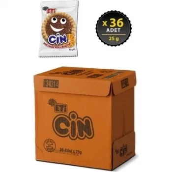 Eti Cin Tekli Portakal 25 Gram x 36 Adet