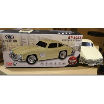 EVERTON RT-1953 Bej Arabalı  Bluetooth Fm-Usb-Tf-Aux Şarjlı Nostaljik Radyo