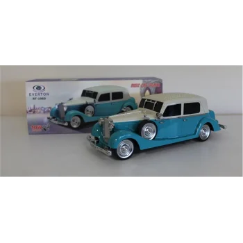 EVERTON RT-1960 Mavi Arabalı  Bluetooth Fm-Usb-Tf-Aux Şarjlı Nostaljik Radyo