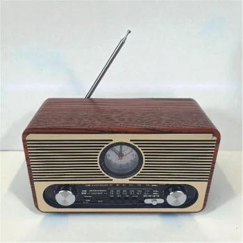 Everton RT-566 Bluetooth-USB-SD-FM Şarjlı  Saatli Nostaljik Radyo