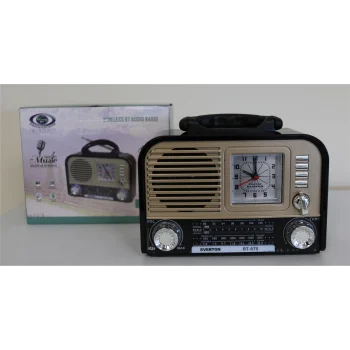 Everton RT-670 Bluetooth Usb-Micro Sd Saatli Nostaljik Radyo