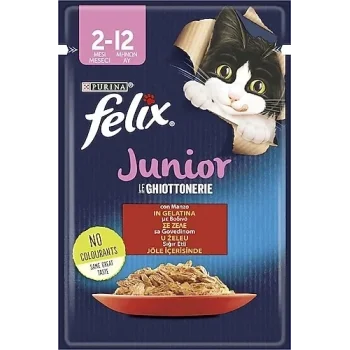 Felix Kedi Mama Jöle Yavru Sıgır Etli 85gr