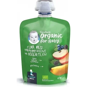 Gerber Yaban Mersini&böğürtlen Püre Mama 90  x 7 Adet