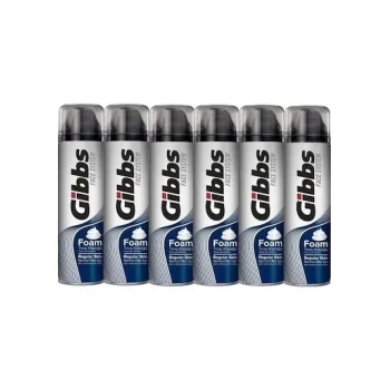 Gibbs Traş Köpüğü Regular 200 Ml x 6 Adet