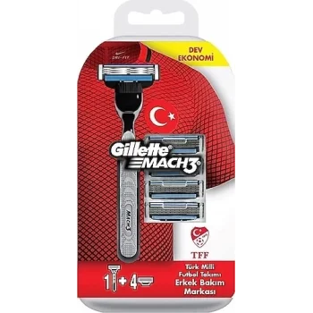 Gillette Mach3 Makine + 4 Yedek