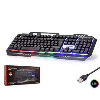 Hadron Hd863 Kablolu Oyuncu Klavye Metal Led Q Siyah