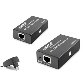 Hadron Hdx1367  100M Hdmi Extender 4K DC 5V adaptör Siyah