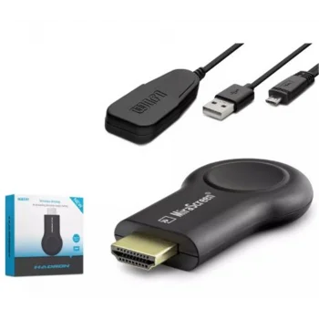 HADRON HDX2351 HDMI Kablosuz Görüntü Aktarım Cihazı Display Android - iOS - Windows - macOS - Siyah