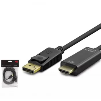 HADRON HDX7797 DISPLAY (M) TO HDMI (M) KABLO 4K 30HZ 3M SİYAH