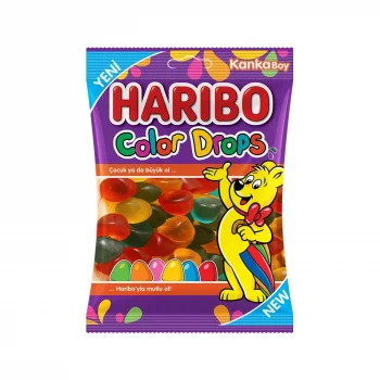 Haribo Jelibon Color Drops 70 Gram x 24 Adet