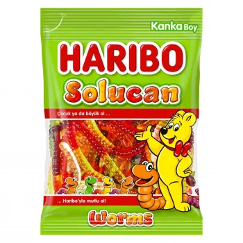 Haribo Jelibon Solucan 80 Gram x 24 Adet
