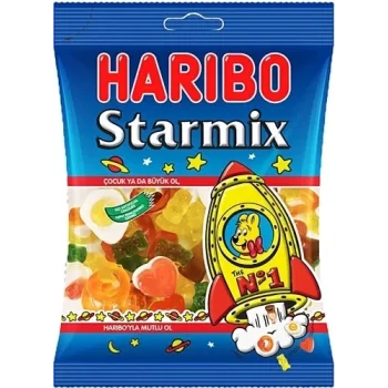 Haribo Jelibon Star Mix 80 Gram x 24 Adet
